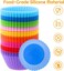 LAVISH Silicone Muffin Cups, 54 Pcs Silicone Cupcake Baking Cups Reusable Muffin Liners Cupcake Wrapper Cups Holders for Muffins, Cupcakes and Candies