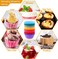 LAVISH Silicone Muffin Cups, 54 Pcs Silicone Cupcake Baking Cups Reusable Muffin Liners Cupcake Wrapper Cups Holders for Muffins, Cupcakes and Candies