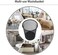 LAVISH 2 Pcs Steel Round Mesh Wastebasket Recyling Bin,Rubbish Paper Trash Can Size- 29.5x24.5x34CM for Bathroom, Bedroom, Office