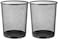 LAVISH 2 Pcs Steel Round Mesh Wastebasket Recyling Bin,Rubbish Paper Trash Can Size- 29.5x24.5x34CM for Bathroom, Bedroom, Office