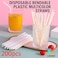 LAVISH Multicolor Flexible Plastic 200 Pcs Straws &ndash; Disposable, BPA-Free, Food-Grade Drinking Straws for Hot &amp; Cold Beverages, Ideal for Cafes, Parties &amp; Special Events