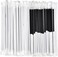 LAVISH 200 Black Plastic Straws &ndash; 24CM Long, 6MM Wide, Individually Wrapped &ndash; BPA-Free, Ideal for Hot &amp; Cold Drinks, Events &amp; Restaurants
