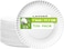 LAVISH 100 Pcs Premium Disposable 7 Inch Paper Plates &ndash; Extra Thick, Food-Grade, and Recyclable for Everyday Use &amp; Special Events