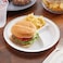 LAVISH 25 Pcs White Plastic Plates - Reusable 3-Section 10" (26cm) Food Plates - Lightweight &amp; Multi-Purpose for Weddings, Parties, Camping, Catering &amp; Picnics