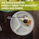 LAVISH 25 Pcs White Plastic Plates - Reusable 3-Section 10" (26cm) Food Plates - Lightweight &amp; Multi-Purpose for Weddings, Parties, Camping, Catering &amp; Picnics