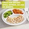 LAVISH 25 Pcs White Plastic Plates - Reusable 3-Section 10" (26cm) Food Plates - Lightweight &amp; Multi-Purpose for Weddings, Parties, Camping, Catering &amp; Picnics