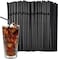 LAVISH Black Flexible Plastic 200 Pcs Straws &ndash; Disposable, BPA-Free, Food-Grade Drinking Straws for Hot &amp; Cold Beverages, Ideal for Cafes, Parties &amp; Special Events