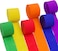 LAVISH Crepe Paper Streamers &ndash; 6 Rolls &ndash; Vibrant Hanging Party Decorations for Birthdays, Weddings, Baby Showers, Bridal Events, DIY Crafts &amp; Theme Parties