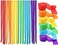 LAVISH Crepe Paper Streamers &ndash; 6 Rolls &ndash; Vibrant Hanging Party Decorations for Birthdays, Weddings, Baby Showers, Bridal Events, DIY Crafts &amp; Theme Parties