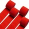 LAVISH Crepe Paper Red Streamers &ndash; 4 Rolls, Vibrant Hanging Party Decorations for Birthdays, Weddings, Baby Showers, Bridal Events, DIY Crafts &amp; Theme Parties