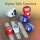 LAVISH Digital Tasbeeh Finger Counter 12 Pack &ndash; 5-Digit LCD Display Mechanical Hand Tally Clicker for Prayer, Zikr &amp; Counting Tasks &ndash; Mini Tracker