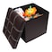 LAVISH Storage Ottoman Storage Stool Multifunctional Sofa Storage Box Storage Box Foldable Sorting Box Brown (Color : Brown Size : 38x38x38cm)
