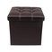 LAVISH Storage Ottoman Storage Stool Multifunctional Sofa Storage Box Storage Box Foldable Sorting Box Brown (Color : Brown Size : 38x38x38cm)