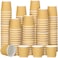 LAVISH 4oz Disposable Brown Ripple Cups   25 Pcs Insulated Paper To Go Cups   Leak-Proof, Heat-Resistant for Hot/Cold Drinks, Travel, Office, Cafes