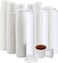 LAVISH 4oz Disposable Coffee Cups with White Lids   25 Pcs Paper Espresso To Go Cups   Leak-Proof, Insulated, Eco-Friendly for Hot/Cold Drinks, Travel, Office, Parties
