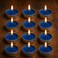LAVISH 100 Pcs Blue Tea Light Candles Unscented &ndash; Long Burning, Dripless &amp; Smokeless &ndash; Ideal for Weddings, Ceremonies, Church, and Peaceful D&eacute;cor