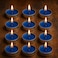 LAVISH 50 Pcs Blue Tea Light Candles Unscented &ndash; Long Burning, Dripless &amp; Smokeless &ndash; Ideal for Weddings, Ceremonies, Church, and Peaceful D&eacute;cor