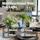 LAVISH 50 Pcs Blue Tea Light Candles Unscented &ndash; Long Burning, Dripless &amp; Smokeless &ndash; Ideal for Weddings, Ceremonies, Church, and Peaceful D&eacute;cor