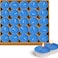 LAVISH 50 Pcs Blue Tea Light Candles Unscented &ndash; Long Burning, Dripless &amp; Smokeless &ndash; Ideal for Weddings, Ceremonies, Church, and Peaceful D&eacute;cor