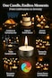 LAVISH 100 Pcs White Tea Light Candles Unscented &ndash; Long Burning, Dripless &amp; Smokeless &ndash; Ideal for Weddings, Ceremonies, Church, and Peaceful D&eacute;cor