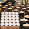 LAVISH 100 Pcs White Tea Light Candles Unscented &ndash; Long Burning, Dripless &amp; Smokeless &ndash; Ideal for Weddings, Ceremonies, Church, and Peaceful D&eacute;cor
