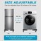 LAVISH Adjustable Washing Machine Stand with Wheels &ndash; Heavy Duty Movable Refrigerator Base, Anti-Slip, 138KG Load, Expandable 56&times;56cm