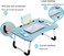LVISH Foldable Laptop Desk Blue 60x40x28cm for Bed with iPad Slot &amp; Cup Holder &ndash; Adjustable Lap Tray, Non-Slip Legs, Portable Table for Work, Study &amp; Reading