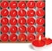LAVISH 50 Pcs Red Tea Light Candles Unscented &ndash; Long Burning, Dripless &amp; Smokeless &ndash; Ideal for Weddings, Ceremonies, Church, and Peaceful D&eacute;cor