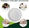 LAVISH 10-Inch Biodegradable Bagasse Plates   10-Pack Eco-Friendly Sugarcane Disposable Plates   Heavy-Duty Compostable &amp; Microwave-Safe Plates for Parties &amp; Daily Use