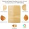 LAVISH Kraft Stand Up Pouches 50 pcs (9x14+3 cm) &ndash; Resealable Kraft Paper Bags with Window, Zip Lock, Heat Sealable, Food Storage Packaging for Home &amp; Business