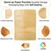 LAVISH Kraft Stand Up 100 pcs &ndash; (9x14+3 cm) Resealable Kraft Paper Bags with Window, Zip Lock, Heat Sealable Food Storage Packaging for Home &amp; Business