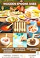 LAVISH Wooden Spoons [50 Pcs-16cm] &ndash; Disposable Birchwood Utensils   Eco-Friendly, Biodegradable, Compostable &amp; Plastic-Free for Party &amp; Travel