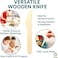 LAVISH Wooden Knife [50 Pcs-16cm] &ndash; Disposable Birchwood Utensils   Eco-Friendly, Biodegradable, Compostable &amp; Plastic-Free for Party &amp; Travel