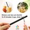 LAVISH 100 Black Smoothie Straws   Jumbo 12mm Wide, 21cm Long   Individually Wrapped, BPA-Free   Thick Disposable Boba Straws for Milkshakes, Juice, Bubble Tea, Slushies