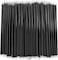 LAVISH 100 Black Smoothie Straws   Jumbo 12mm Wide, 21cm Long   Individually Wrapped, BPA-Free   Thick Disposable Boba Straws for Milkshakes, Juice, Bubble Tea, Slushies