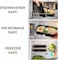 LAVISH Microwave Disposable Rectangular Food Containers with Lids   2 Compartment-24 Pack   Meal Prep Containers, Plastic Lunch &amp; Takeaway Boxes for Kitchen Food Storage