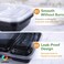 LAVISH Microwave Disposable Rectangular Food Containers with Lids   2 Compartment-24 Pack   Meal Prep Containers, Plastic Lunch &amp; Takeaway Boxes for Kitchen Food Storage