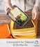 LAVISH Microwave Disposable Rectangular Food Containers with Lids   2 Compartment-24 Pack   Meal Prep Containers, Plastic Lunch &amp; Takeaway Boxes for Kitchen Food Storage