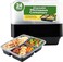 LAVISH Microwave Disposable Rectangular Food Containers with Lids   3 Compartment-24 Pack   Meal Prep Containers, Plastic Lunch &amp; Takeaway Boxes for Kitchen Food Storage