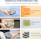 LAVISH Microwave Disposable Rectangular Food Containers with Lids   3 Compartment-50 Pack   Meal Prep Containers, Plastic Lunch &amp; Takeaway Boxes for Kitchen Food Storage