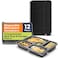 LAVISH Microwave Disposable Rectangular Food Containers with Lids   5 Compartment-12 Pack   Meal Prep Containers, Plastic Lunch &amp; Takeaway Boxes for Kitchen Food Storage