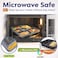 LAVISH Microwave Disposable Rectangular Food Containers with Lids   5 Compartment-24 Pack   Meal Prep Containers, Plastic Lunch &amp; Takeaway Boxes for Kitchen Food Storage