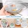 LAVISH Silicone Stretch Lids 6 Pack Transparent Airtight Reusable Food Covers for Bowls, Fruits &amp; Containers Leakproof Kitchen Storage