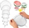 LAVISH Silicone Stretch Lids 6 Pack Transparent Airtight Reusable Food Covers for Bowls, Fruits &amp; Containers Leakproof Kitchen Storage
