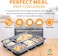 LAVISH Microwave Disposable Rectangular Food Containers with Lids   6 Compartment-24 Pack   Meal Prep Containers, Plastic Lunch &amp; Takeaway Boxes for Kitchen Food Storage