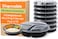 LAVISH Microwave Disposable Round Food Containers with Lids   3 Compartment-12 Pack   Meal Prep Containers, Plastic Lunch &amp; Takeaway Boxes for Kitchen Food Storage