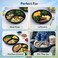 LAVISH Microwave Disposable Round Food Containers with Lids   3 Compartment-24 Pack   Meal Prep Containers, Plastic Lunch &amp; Takeaway Boxes for Kitchen Food Storage