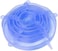 LAVISH Blue Silicone Stretch Lids 6 Pack Airtight Reusable Food Covers for Bowls, Cups, Fruits &amp; Kitchen Storage Use