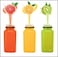 LAVISH 24Pcs Empty Plastic Reusable Square Shape Transparent 200ml/6Oz Bottles With Black Caps For Juice, Milk, Water and Many More, Size 13 x 4.5 cm