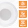 LAVISH Disposable White Plastic Serving Bowls 8Oz &ndash; 25 Pack   Heavy-Duty, Leak-Resistant, BPA-Free for Dessert, Soup &amp; Party Use